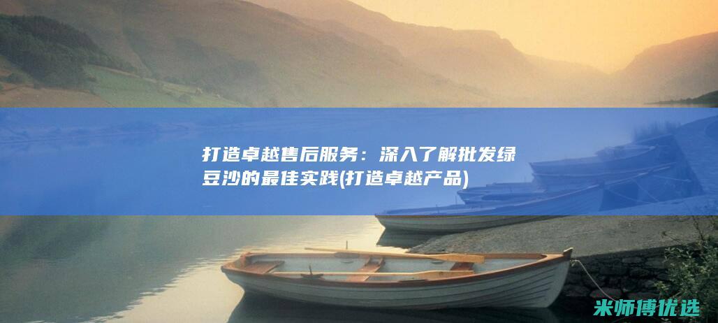 打造卓越售后服务：深入了解批发绿豆沙的最佳实践 (打造卓越产品)