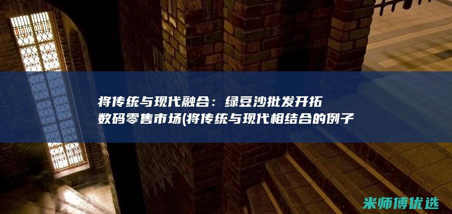 将传统与现代融合：绿豆沙批发开拓数码零售市场 (将传统与现代相结合的例子)