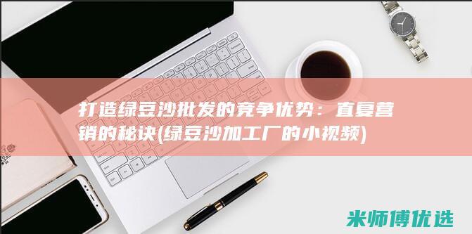 打造绿豆沙批发的竞争优势：直复营销的秘诀 (绿豆沙加工厂的小视频)