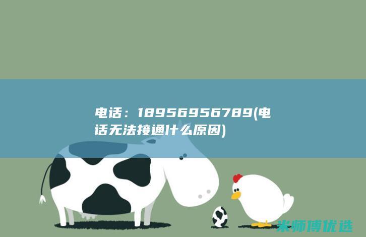 电话：18956956789(电话无法接通什么原因)