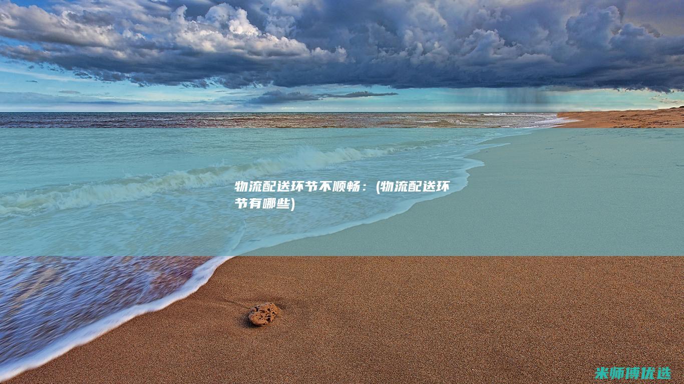 物流配送环节不顺畅：(物流配送环节有哪些)