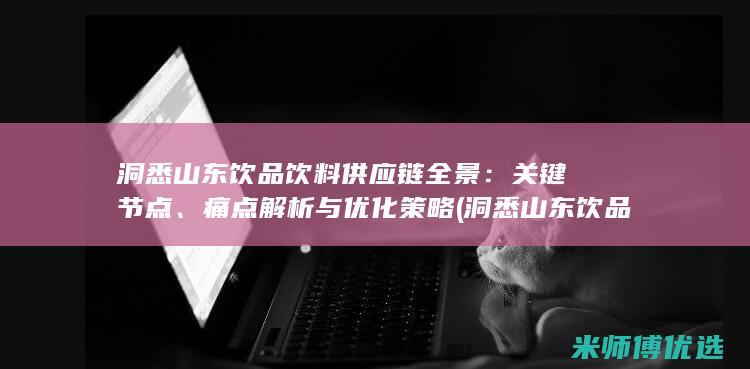 洞悉山东饮品饮料供应链全景：关键节点、痛点解析与优化策略 (洞悉山东饮品的味道)