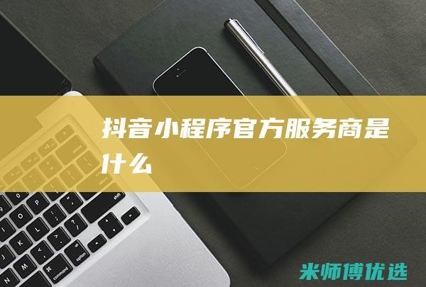 抖音小程序官方服务商是什么