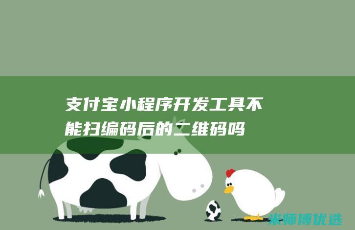 支付宝工具不能扫编码后的二维码吗