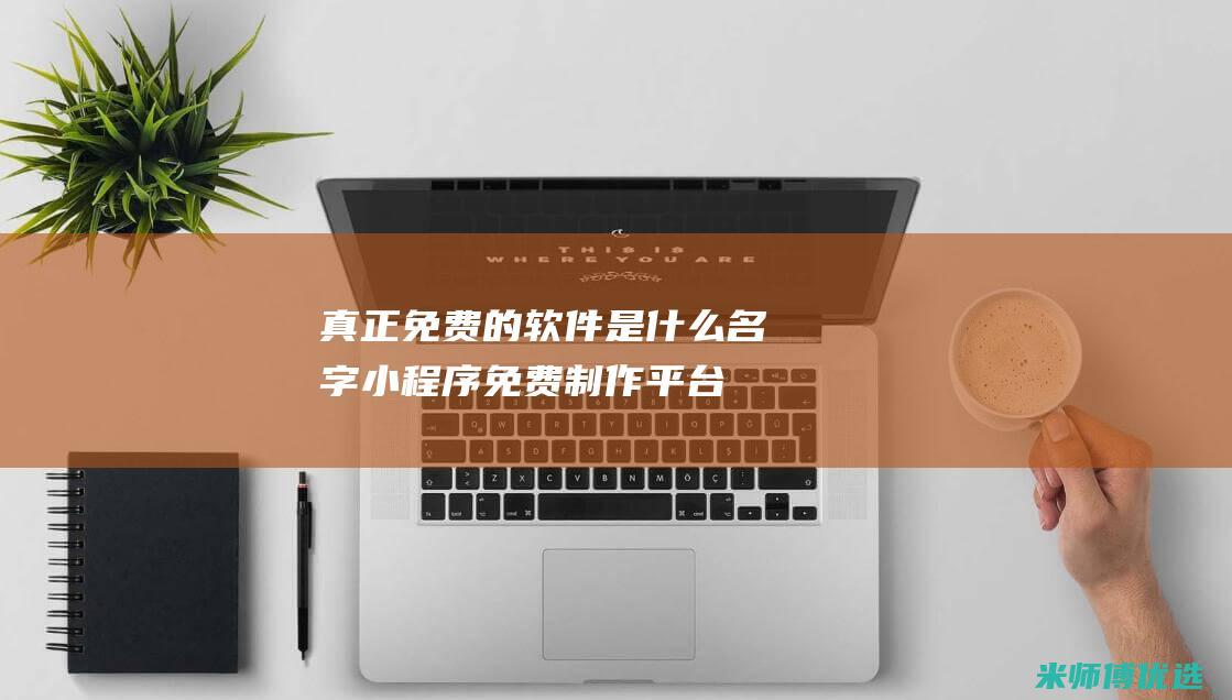 真正免费的软件是什么名字-小程序免费制作平台