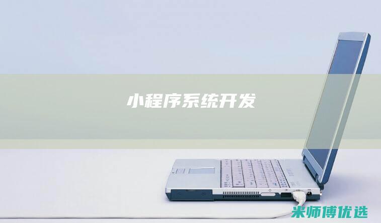 小程序系统开发