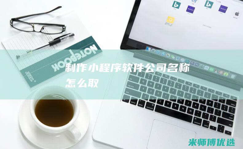 制作小程序软件公司名称怎么取